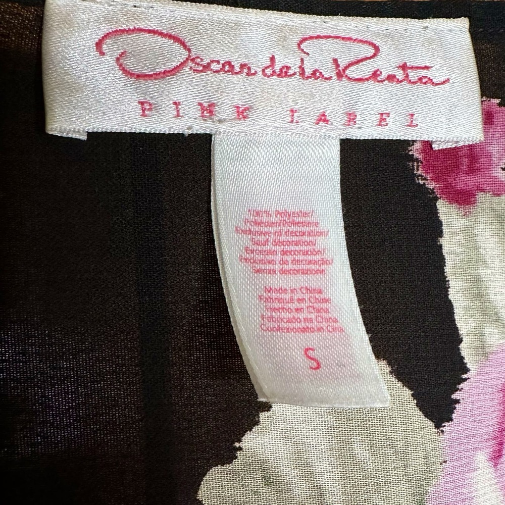 Oscar De La Renta Robe Vintage Sleepwear Cover Up Floral - Picture 3 of 5